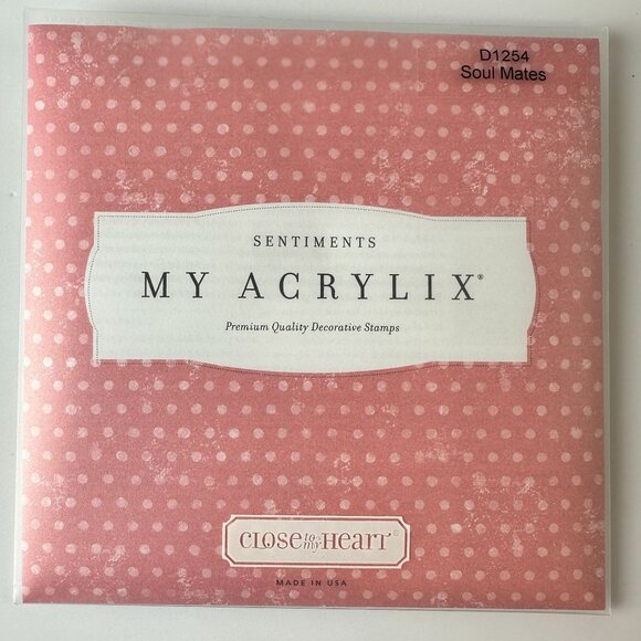 My Acrylix Soul Mates Decorative Stamps D1254 CTMH - Picture 2 of 2